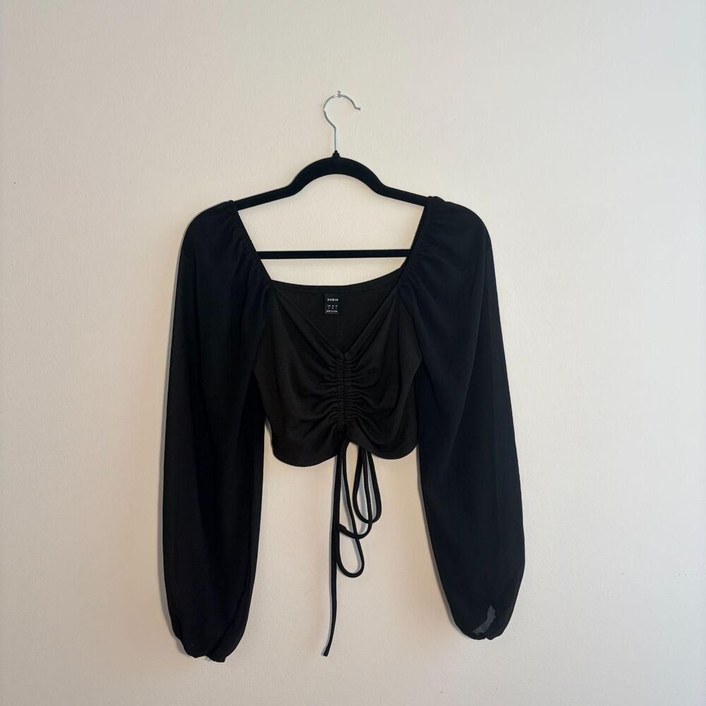 Shein Men's Black Blouse
